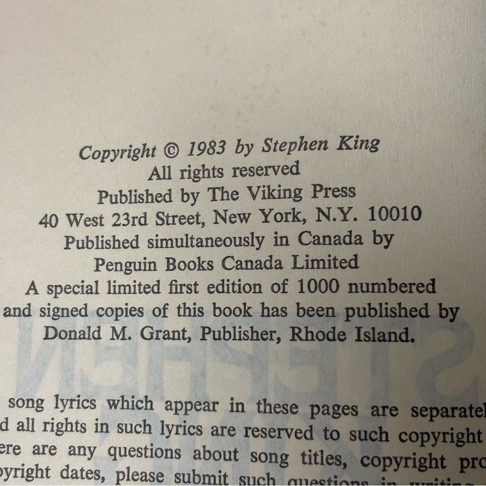 Christine by Stephen King (1983, Hardcover) Book Club Edition Iconic Book Cover - Picture 3 of 4